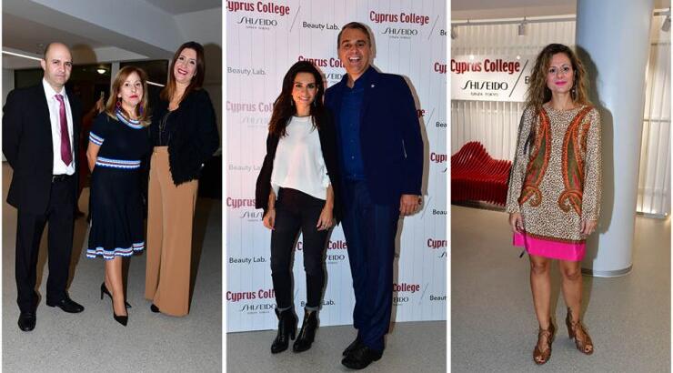Στα εγκαίνια των καινούργιων εργαστηρίων αισθητικής Cyprus College Shiseido Beauty Lab