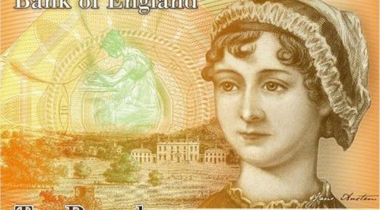 Η συγγραφέας Τζέιν Οστιν στο χαρτονόμισμα των 10 λιρών