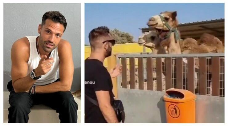 Κύπριος ερμηνεύει τραγούδι του Κωνσταντίνου Αργυρού σε καμήλες και αυτές "χορεύουν" [βίντεο]