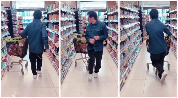 Νίκη Δραγούμη: Πέτυχε τον σύζυγό της, Βασίλη Χαραλάμπους, να χορεύει στους διαδρόμους υπεραγοράς [βίντεο]