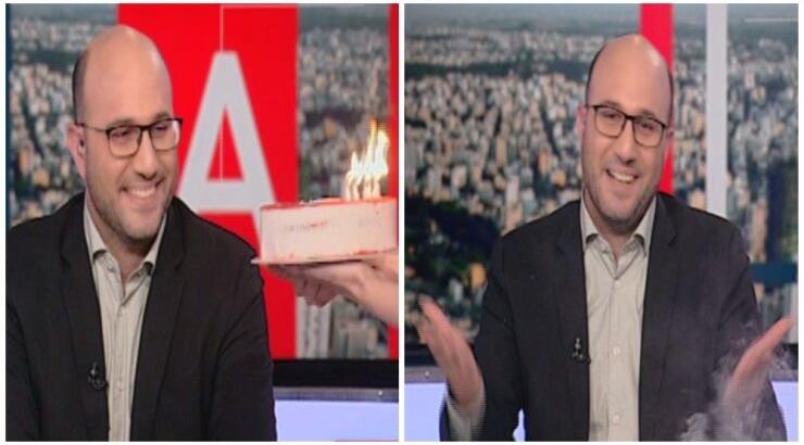 Χρήστος Μιχάλαρος: Έσβησε on air τούρτα για τα γενέθλιά του [βίντεο]