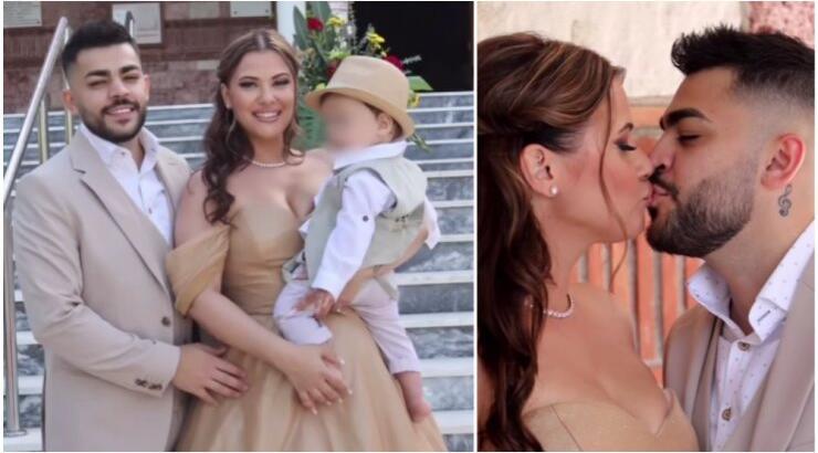 Λάουρα Νάργες - Χρήστος Σαντικάι: Βάφτισαν τον γιο τους [εικόνες]