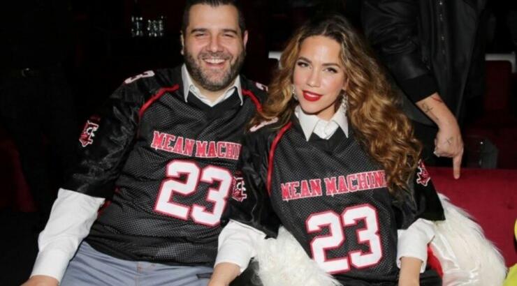 Κατερίνα Στικούδη - Βαγγέλης Σερίφης: Βάφτισαν τον γιο τους, Βύρωνα [εικόνες]