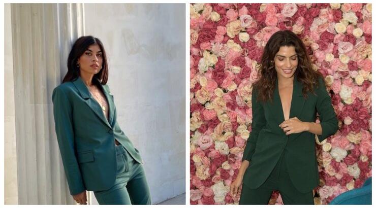 Τόνια Σωτηροπούλου και Βάσω Πέτρου φόρεσαν ένα φθινοπωρινό κοστούμι ιδανικό για το γραφείο