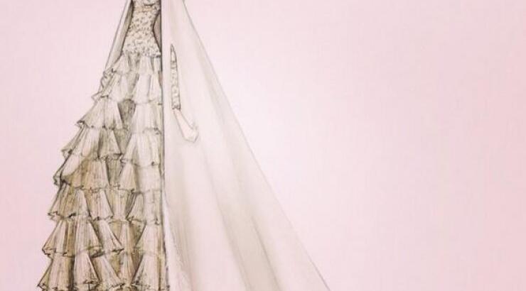 Τo custom made νυφικό της Tatiana Santo Domingo