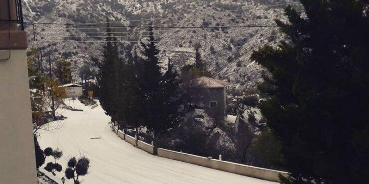 Χιόνια στο Τρόοδος - Βροχές σε όλη την Κύπρο