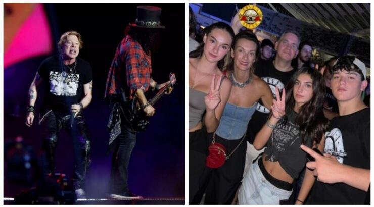 Νικόλας – Γιώτα Παπαδοπούλου: Οικογενειακώς στη συναυλία των Guns N’ Roses στην Αθήνα [εικόνες]