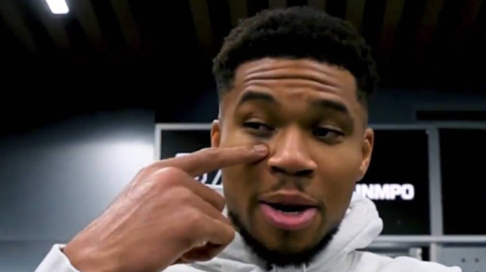 Με μαυρισμένο μάτι ο Γιάννης Αντετοκούνμπο: «Είδα κάποιον που πήγε να κλέψει την τσάντα» [βίντεο]