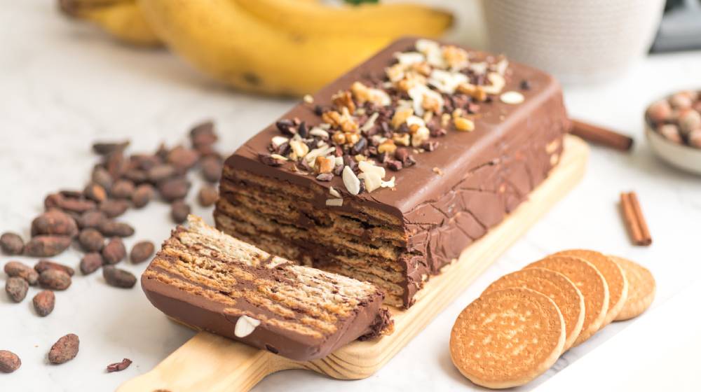 Κορμός σοκολάτας από τα leftovers του Christmas Cake