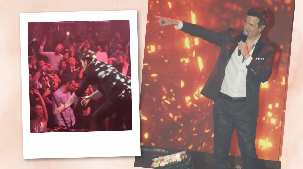 Νίνο: Παραλίγο να του φύγει το μικρόφωνο από τα χέρια του, επί σκηνής [βίντεο]