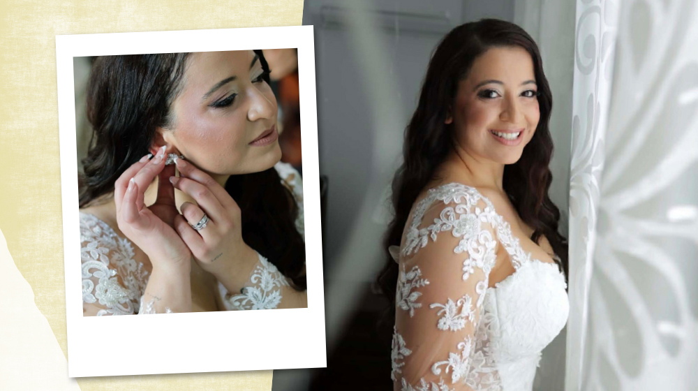 Το bridal look της Μιχαέλας Θεοδώρου 