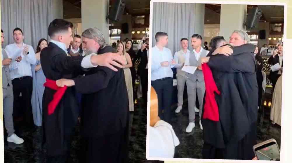 Φειδίας Παναγιώτου: Η συγκινητική στιγμή που τον έζωσε ο πατέρας του - Βίντεο από τα αλλάματα