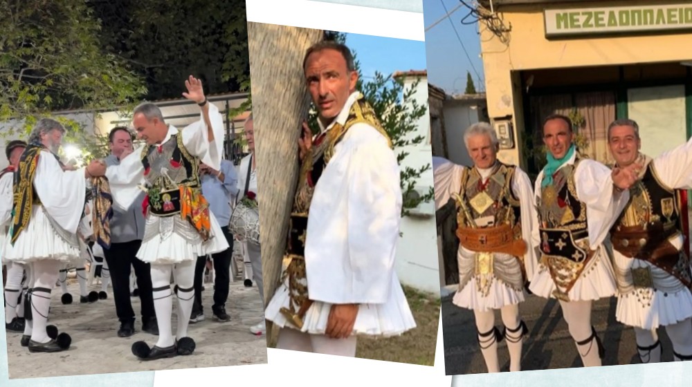 Νίκος Αλιάγας: Χόρεψε με φουστανέλα σε πανηγύρι στο Μεσολόγγι [βίντεο]