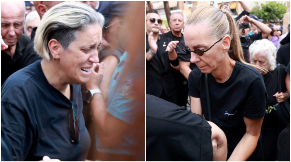 Kηδεία Μαζωνάκη: «Έξω οι αδελφές, η Βάσω και η Μαρία» φώναζε ο κόσμος [βίντεο]