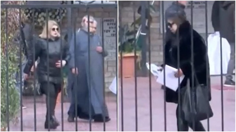 Άντζελα Δημητρίου: Kαταβεβλημένη έφθασε στο κοιμητήριο για τα εννιάμερα της μάνας της [εικόνες]