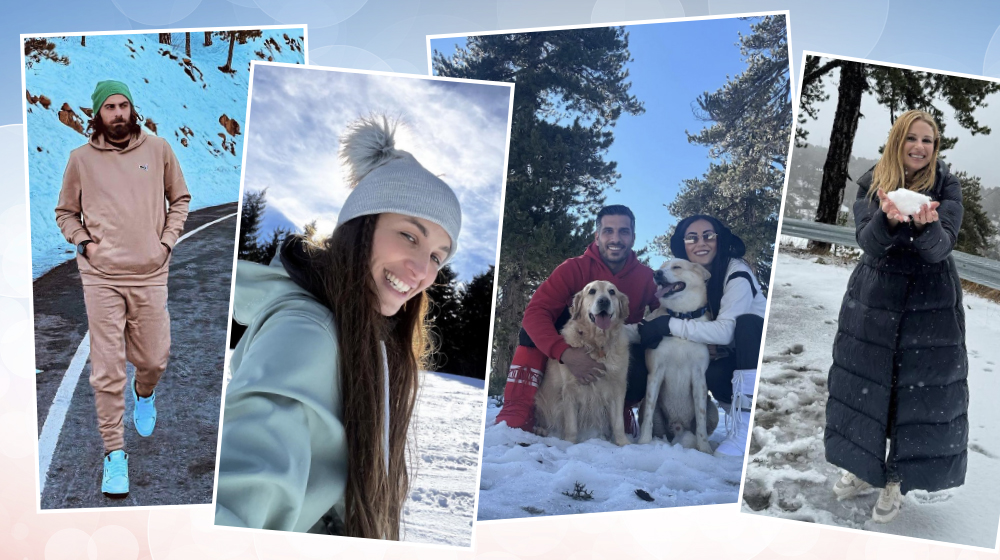 Επώνυμοι Κύπριοι στα χιόνια [εικόνες]