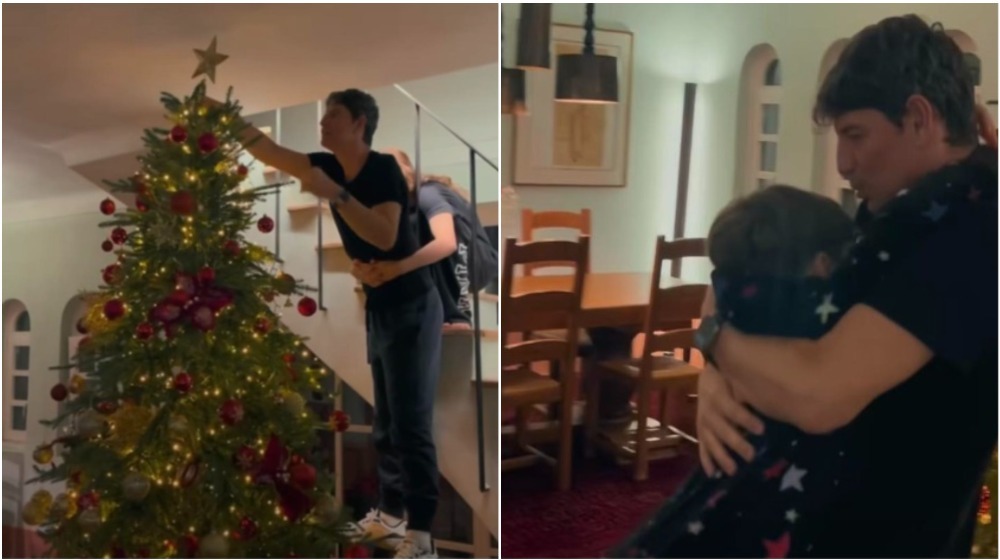 Σάκης Ρουβάς: Τα τρυφερά στιγμιότυπα στολίζοντας το δέντρο με τα τέσσερα παιδιά του [βίντεο]