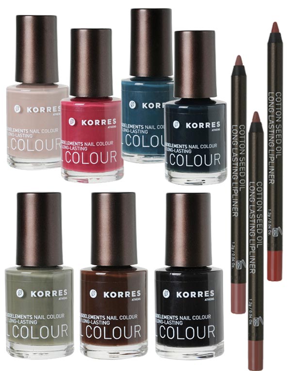 Korres, Nail Colour Inspired by Nature & Lip Liners Ι LOVE STYLE