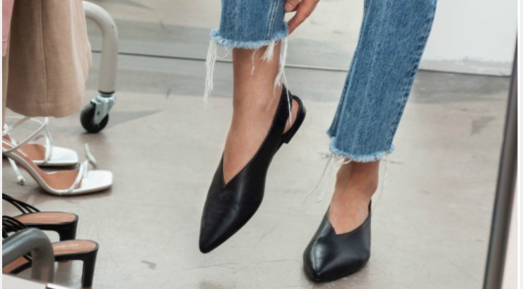 pointed flats new look
