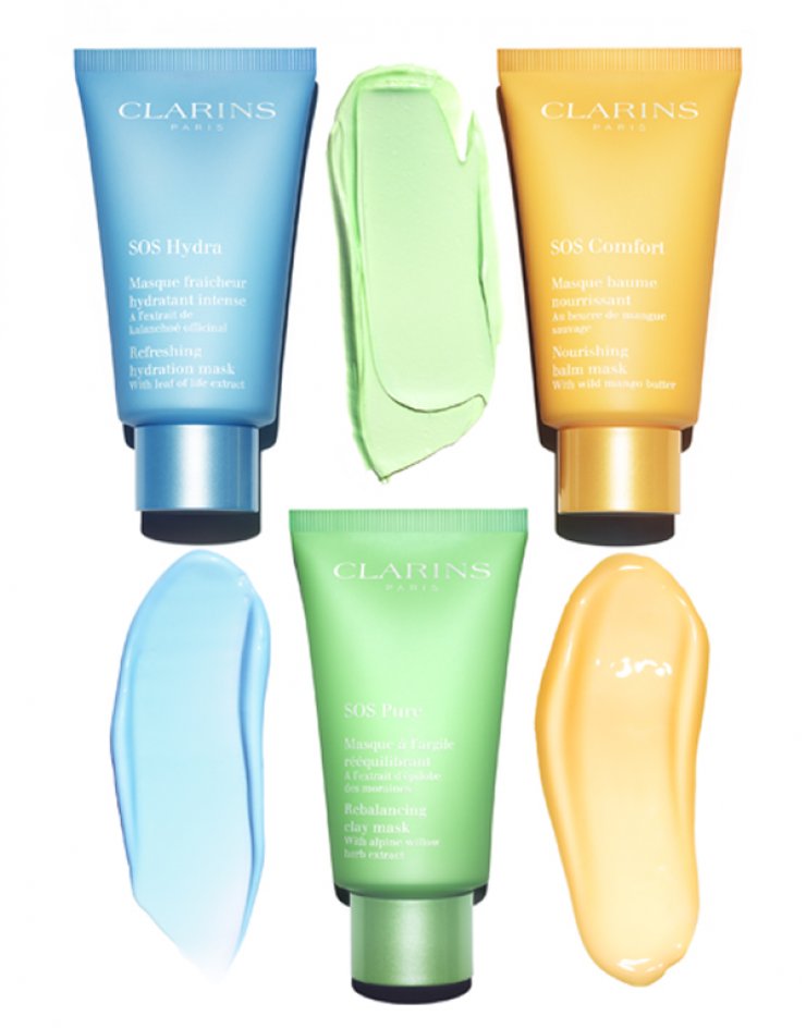 3 νέες SOS Masks από την Clarins για άμεσα φωτεινό, καθαρό, απαλό και όμορφο δέρμα