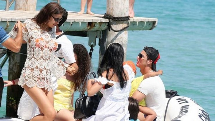 Xαμός στην Ελούντα με την άφιξη του Cristiano Ronaldo και Irina Shayk