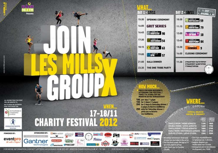 Les Mills Charity Festival 2012 στην Πάφο