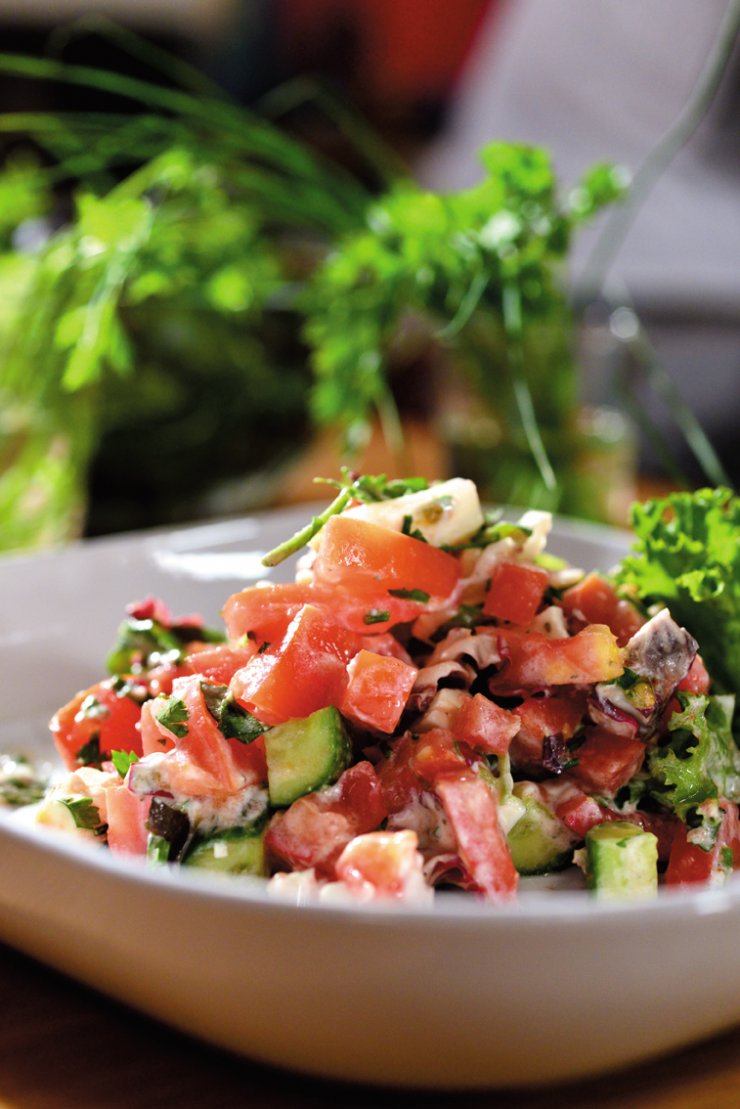 Αμερικάνικη ψιλοκομμένη σαλάτα