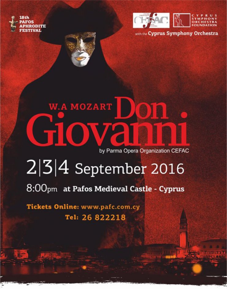 "Don Giovanni" του Μότσαρτ στο 18ο Pafos Aphrodite Festival