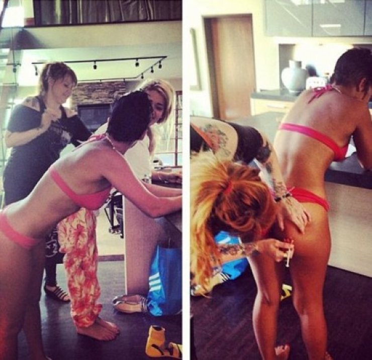 Ποια star δημοσίευσε φωτογραφία της την ώρα που... «τρυπιέται»; (και μάλιστα σε επίμαχο σημείο)