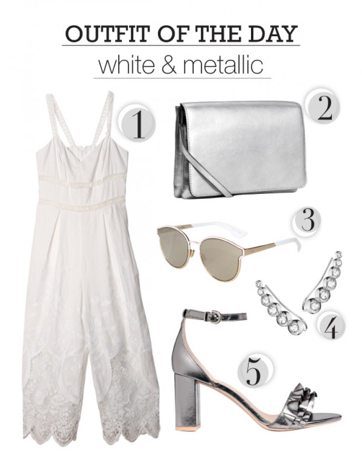 White & metallic