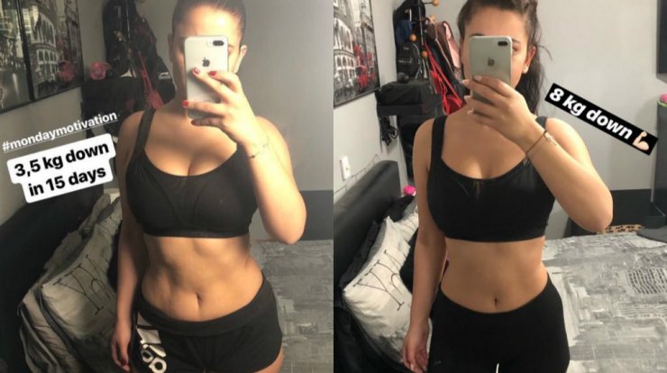 Επώνυμη Κύπρια μας δείχνει τα αποτελέσματα της διατροφής που ακολουθεί τον τελευταίο μήνα