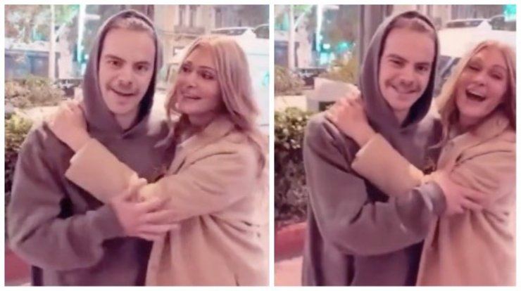 Άγγελος Λάτσιος: Η συνάντηση με τη νονά του Νατάσα Θεοδωρίδου που έγινε viral! Της έδωσε το πιο γλυκό φιλί