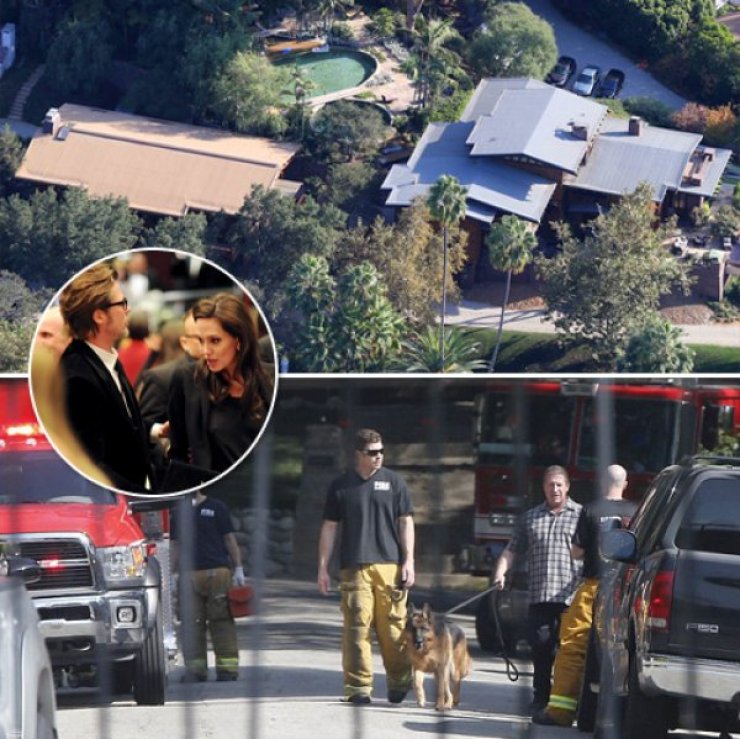 Έκτακτο: Πυροσβεστικά & ασθενοφόρο στην έπαυλη της Angelina Jolie και του Brad Pitt