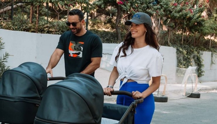 Χριστίνα Μπόμπα: Επισκέφθηκε πρώτη φορά με τα δίδυμα το γραφείο του Σάκη Τανιμανίδη! [βίντεο]