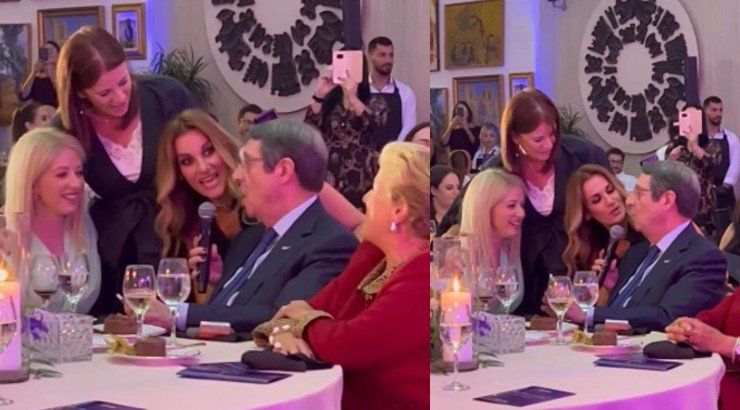 Νίκος Αναστασιάδης: Τραγούδησε το "Happy Birthday" στην Αννίτα Δημητρίου και έγινε χαμός [βίντεο]