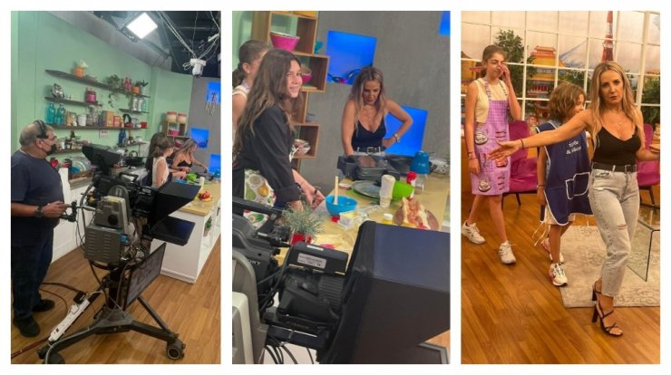 Η Γιώτα Δαμιανού μπήκε στην κουζίνα του πλατό με τα παιδιά της! [βίντεο]