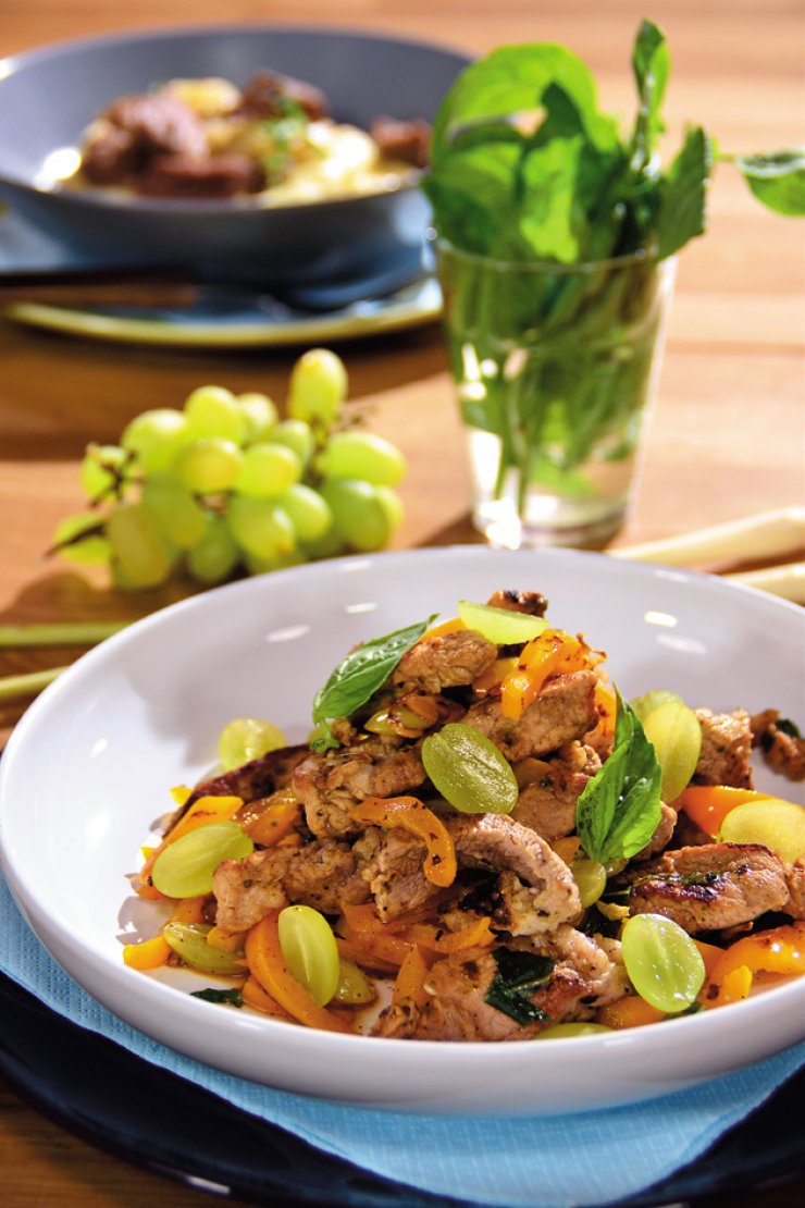 Χοιρινή λαιμού με φοινόκιο και πράσο