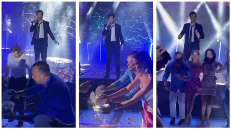 Σάκης Ρουβάς: Εκατοντάδες πιάτα στα πόδια του σε πάρτι Ρώσου επιχειρηματία στην Πάφο