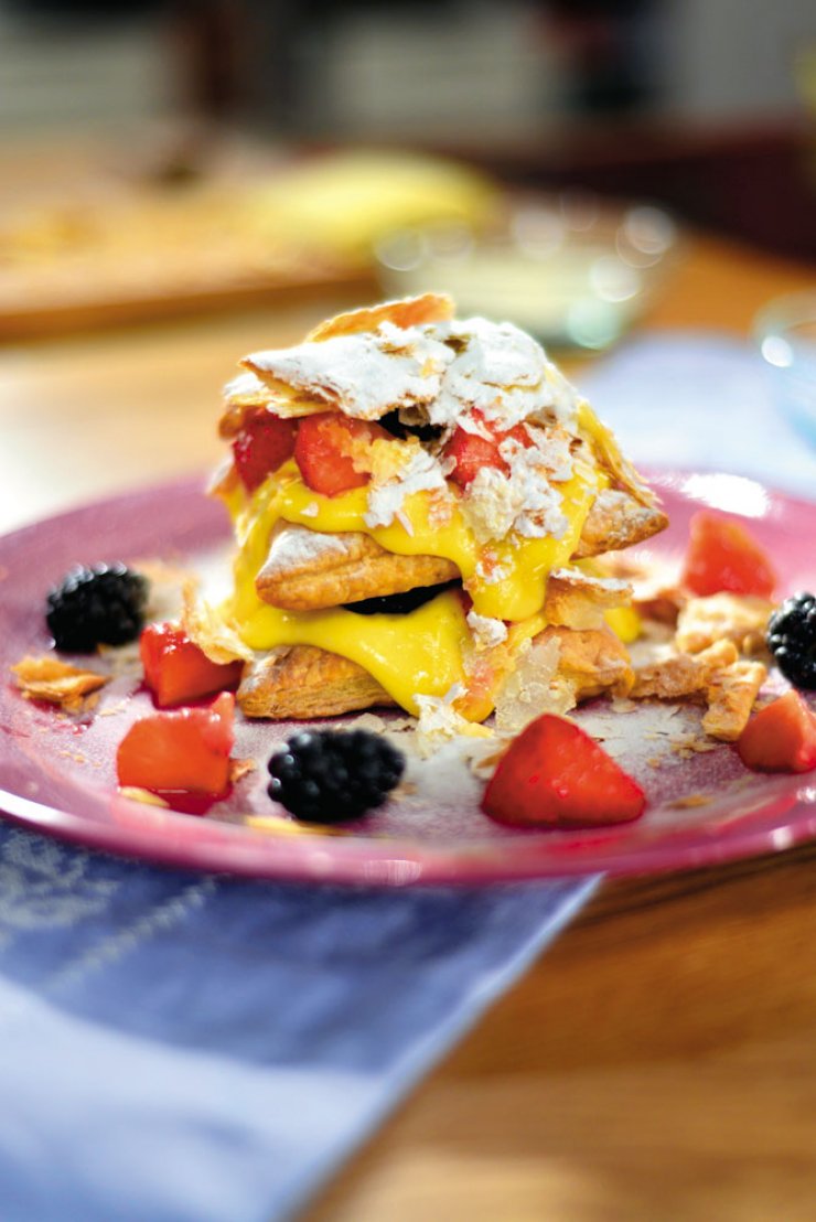 Μιλφέιγ με κρέμα λεμονιού