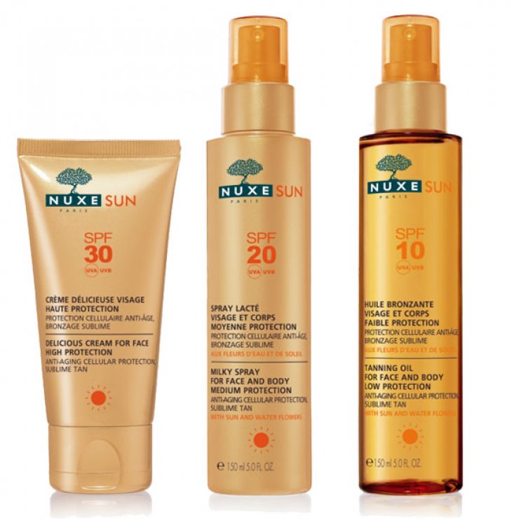 Η σειρά αντηλιακής προστασίας Suncare από την Nuxe με νερό και ηλίανθους
