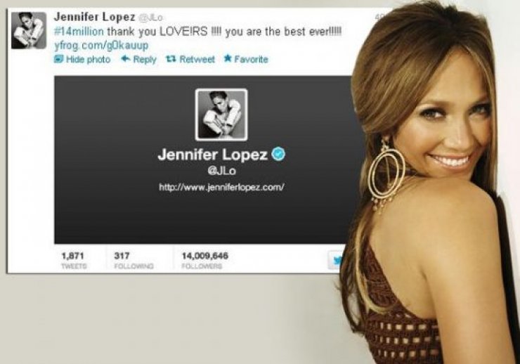 14 εκατ. followers στο Twitter για την JLo