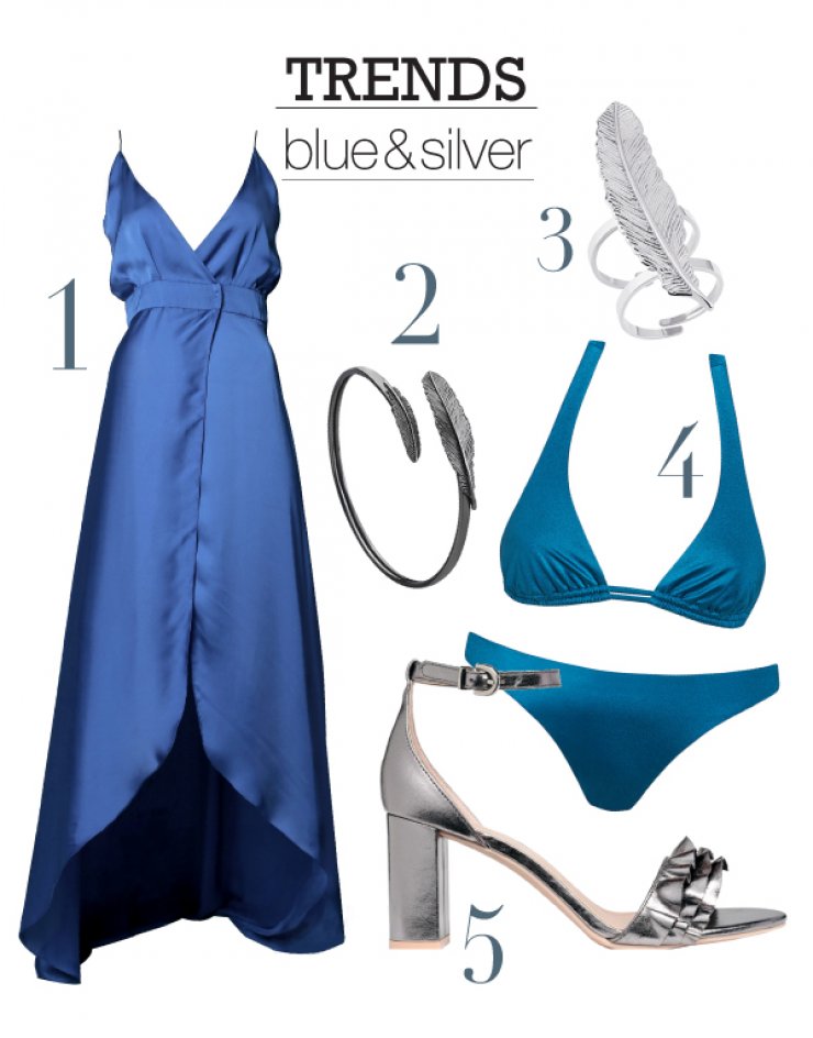 Blue & silver