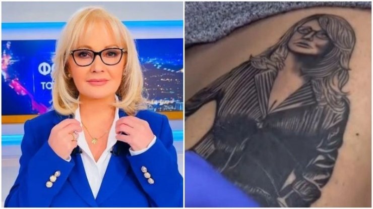 Aγγελική Νικολούλη: Θαυμαστής της έκανε τατουάζ το πρόσωπο της στο πόδι του!