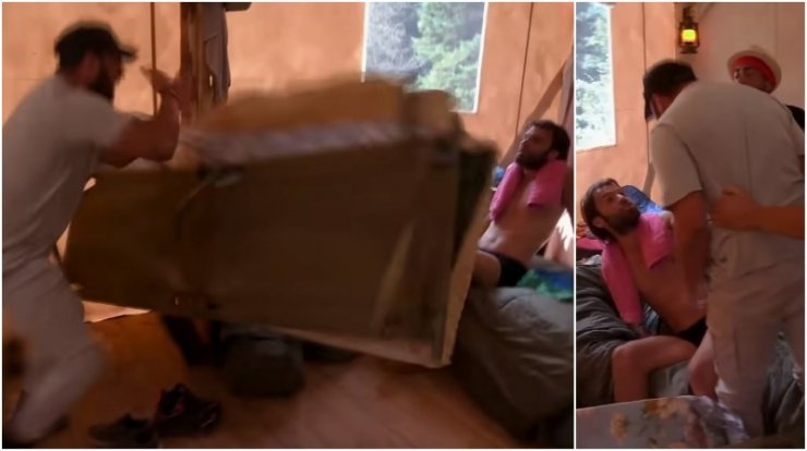 Σοκαριστικές στιγμές στη Φάρμα: Του πέταξε το κρεβάτι και ακολούθησε ξύλο [βίντεο]