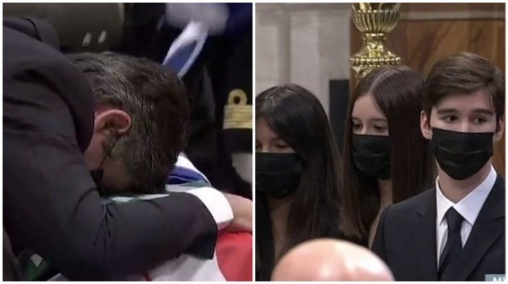 Κηδεία Φώφης Γεννηματά: Συγκλονιστικές εικόνες με τον σύζυγο και τα τρία παιδιά της