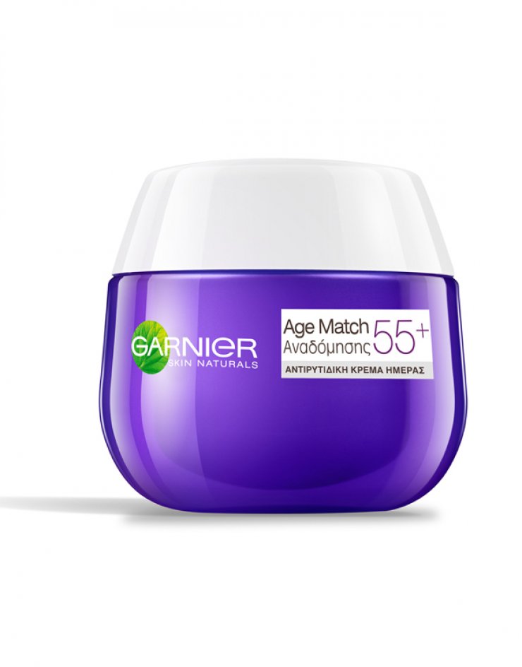 Garnier Skin Naturals Age Match 55+ Αναδόμησης: Θρέφει εντατικά την επιδερμίδα