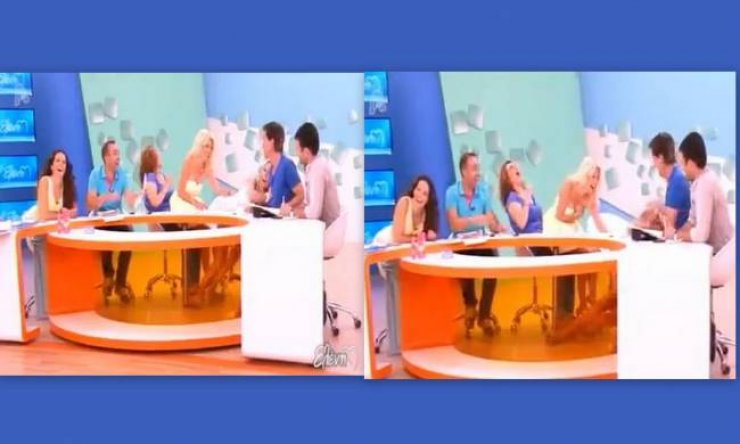 Απολαυστικό βίντεο: Η Μενεγάκη έριξε κάτω τη συνεργάτιδά της, Αντωνία Καλλιμούκου!