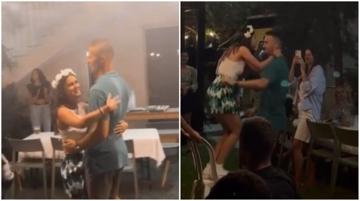 Μίλαν Τραΐκοβιτς - Νίκη Σταύρου: Τα "έσπασαν" στο pre-wedding party τους [βίντεο]