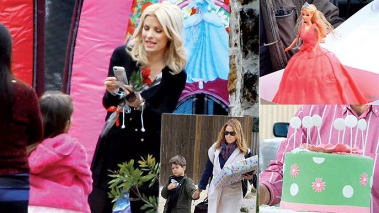 Ελένη Μενεγάκη: Φωτογραφίες από τα μασκέ party γενεθλίων της Βαλέριας και της Λάουρας!