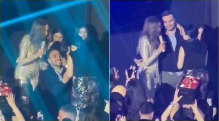 Η πρόταση γάμου μπροστά στη Δέσποινα Βανδή - Τους ανέβασε on stage [βίντεο] 